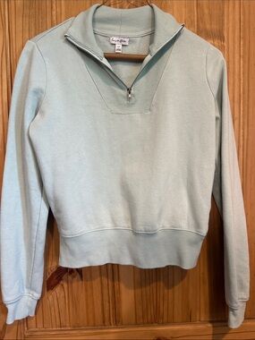 Love Tree Light Mint Half-Zip Pullover Sweatshirt